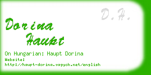 dorina haupt business card